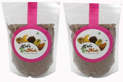 

LET'S GO NUTS Brown Flax Seeds(1000 g, Pack of 2)