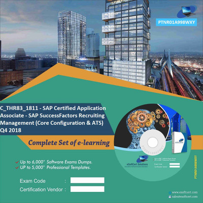 

PTNR01A998WXY C_THR83_1811 - SAP Certified Application Associate - SAP SuccessFactors Recruiting Management (Core Configuration & ATS) Q4 2018 Practice Exam E-Book Set(DVD)