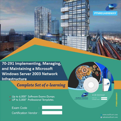 

PTNR01A998WXY 70-291 Implementing, Managing, and Maintaining a Windows Server 2003 Network Infrastructure Practice Exam E-Book Set(DVD)