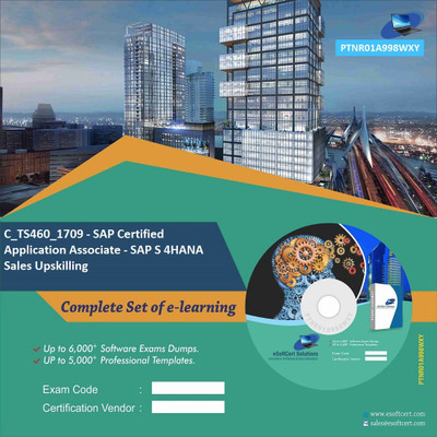 

PTNR01A998WXY C_TS460_1709 - SAP Certified Application Associate - SAP S 4HANA Sales Upskilling Practice Exam E-Book Set(DVD)
