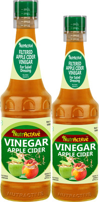 

NutrActive Filtered | 100% Natural | Gluten Free Apple Cider Vinegar(2x500 ml, Apple Flavored)