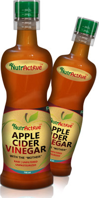 NutrActive Raw, Unfiltered and Unpasteurized Vinegar(2 x 750 ml)