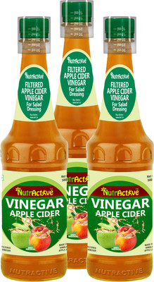 

NutrActive 100% Natural | Gluten Free | Filtered Apple Cider Vinegar(3x500 ml, Apple Flavored)