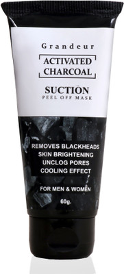 

Grandeur Activated Charcoal Peel Off Mask,Blackhead Remover Mask, Face Mask, Deep Cleansing Mask, Deep Pore Cleanse for Acne, Oil Control, and Anti-Aging Wrinkle Reduction (60G)(60 g)