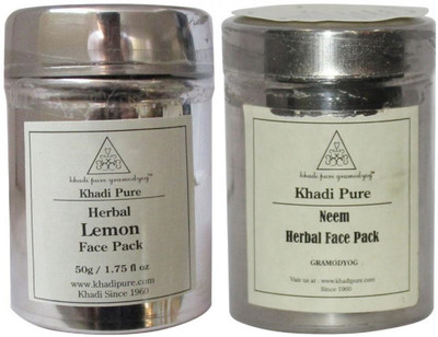 

Khadi Pure Herbal Lemon And Neem Face Pack Combo (100g) Pack 2(100 g)