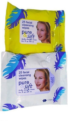 

Shopfleet Facial Wipes (Pack of 2)(Pack of 50)