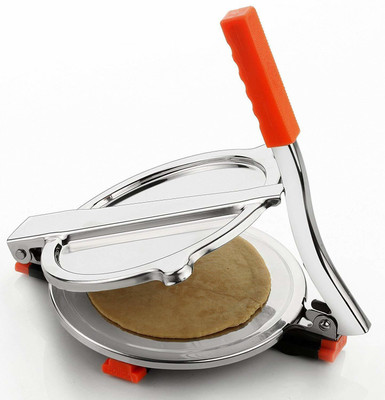 

KITCHEN INDIA AIR-1752 Stainless Steel Puri Press/Puri Machine/Papad Maker Machine Roti/Khakhra Maker(Silver, Orange)