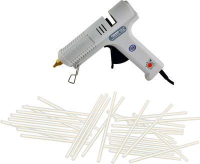 FADMAN White Copper Nozzel 150W High Professional Industrial Hot Melt Glue Gun with Sticks(11MM-30STICKS) Adjustable Temperature Corded Glue Gun(11 mm)