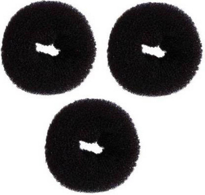 

CRIBE Dounuts For Women Set Of 3 Hair Bun (Black) Bun(Black)