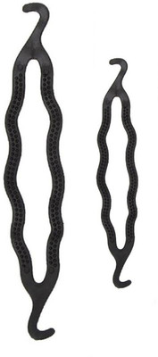 

DN Perfect shopo 2 PCS Women Lady Fashion Magic Hair Twist Styling Clip Stick Bun Maker Bun Clip (Black) Back Pin(Black)