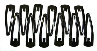 JP Regular Metallic Tic Tac Clip Hair Accessory Set Tic Tac Clip(Black)