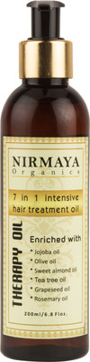 

Nirmaya Organics Hair Growth and Hair Vitalizer Therapy Oil - Prevents Dandruff Hair Oil(200 ml)