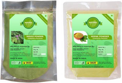 

Fedele Natural herbal Henna/Lawsonia Inermis and Indigo/Indigofera Tinctoria Leaves Powder, (henna+indigo =200) -Combo Pack of 2(200 g)