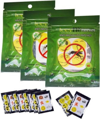 LeevMe Anti Mosquito Patches ( Pack of 3 )(3 x 30 Patches)