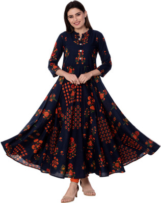red ethnic dress