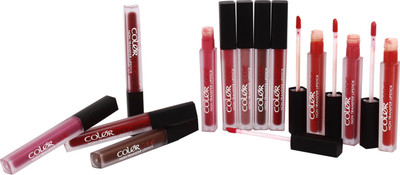 

Color Code Liquid Matte Lipsticks Pack 12(Multicolor)