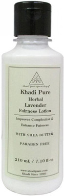 

Khadi Pure Herbal Lavender Fairness Lotion with Sheabutter SLS-Paraben Free - 210ml(210 ml)
