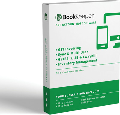 Book Keeper GST Accounting Software - One Device Yearly (3 month FREE)(1)