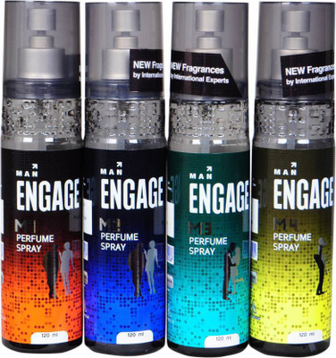

Engage M1,m2,m3 & m4 Perfume Body Spray - For Men (120 ml) Perfume - 480 ml(For Men)