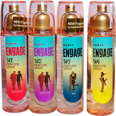 

Engage W1,w2,w3 & w4 Perfume Body Spray - For Men (120 ml) Perfume - 480 ml(For Women)