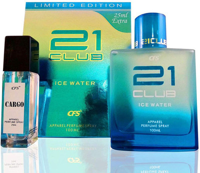 

CFS 21 Club Ice Water Man Only Black Perfume - 100 ml + 25 ml Extra Perfume - 100 ml(For Men)