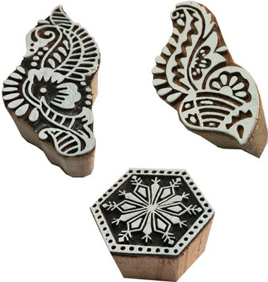 skart wooden printing blocks144 Printing Blocks(Pack of 3)