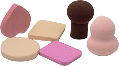 

Parichita puff sponge and blenders for professional makeup pack of 6 pcs