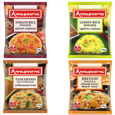 

Annapoorna Rice Mix Combo 50 gms Pack of 4(4 x 50 g)