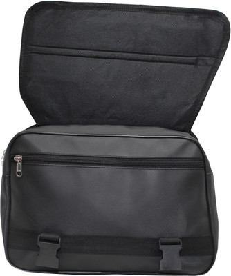 GoodluckSB Saddle Bag Black Polyester Motorbike Saddlebag