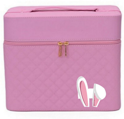 

Hunny traders pink vanity make up box Vanity Box(Pink)