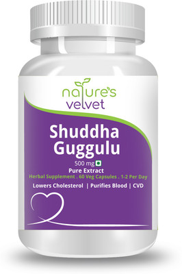

Natures Velvet Lifecare Shuddha Guggulu Pure Extract 500 mg(60 No)