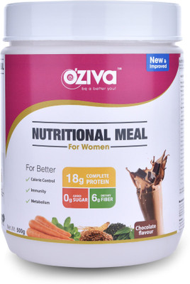 

OZiva OZiva Nutritional Meal Shake Women, (Meal Replacement), Chocolate(500 g)