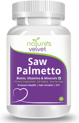 

Natures Velvet Lifecare Saw Palmetto Plus Biotin with Vitamins 60 tablets(60 No)