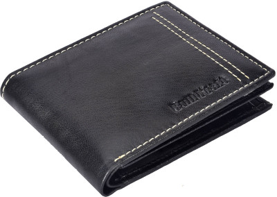 

Bull Kraft Men Casual, Formal Black Genuine Leather Wallet(6 Card Slots), Black-09