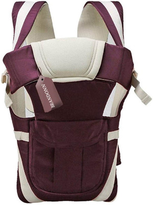 

Brandonn Baby 5 In 1 Carrier Bag With Different Positions Baby Carrier (Wine, Front Carry Facing Out With Belt) Baby Carrier(Wine, Front carry facing out)