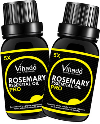 

VIHADO 100% Pure Rosemary Essential oil - 10 ml (Pack of 2)(10 ml)
