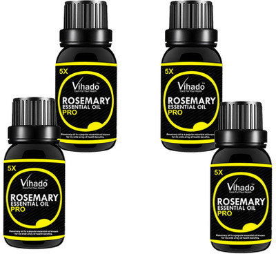 

VIHADO Rosemary Pure Essential Oil 5x Fast (30 ml) (Pack of 4)(30 ml)