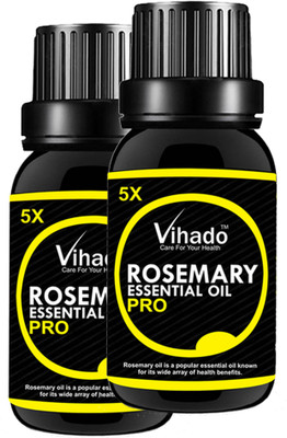 

VIHADO Rosemary Pure Essential Oil 5x Fast (30 ml) (Pack of 2)(30 ml)