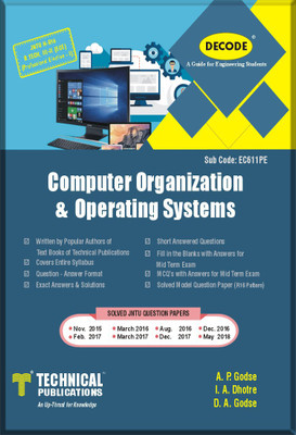 DECODE-Computer Organisation & Operating Systems for JNTU-H (B.TECH. III-II ECE R-16)(English, Paperback, A. P. Godse, I. A. Dhotre, D. A. Godse)