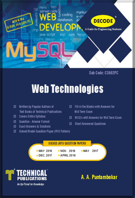 DECODE-Web Technologies for JNTU-H (B.TECH. III-II CSE/IT R-16)(English, Paperback, A. A. Puntambekar)