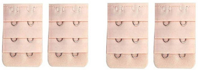 BOLDNYOUNG BRA WAIST EXTENDER 2 HOOKS Hook Extender(Beige Pack of 4)
