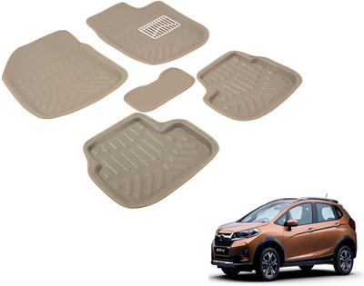 AUTOGARH Plastic 3D Mat For  Honda WRV(Beige)