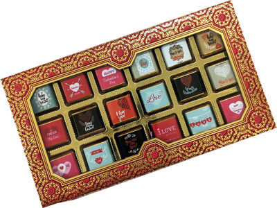 

Chocoworld VALENTINES DAY CHOCOLATE GIFT BOX - Hand Made Dark Chocolates - Gifts for Boyfriend, Girlfriend, Wife, Husband - 18 pieces Truffles(1 Units)