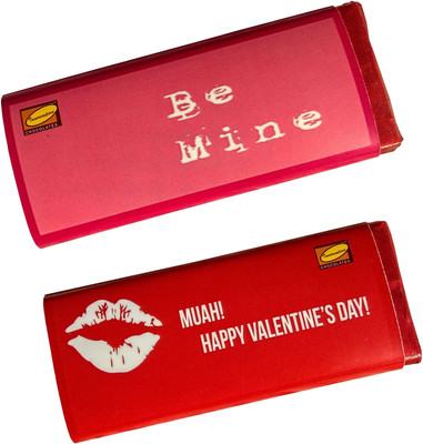 

Innovative Valentine Chocolates with Combo of Love Message BE MINE VALENTINE Bars(Pack of 2, 110 g)