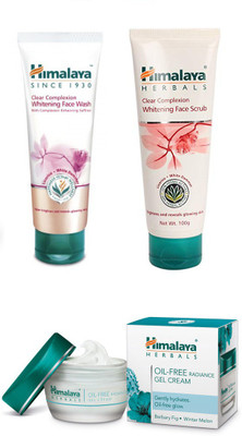 

Himalaya oil free gel cream, clear complexion face wash, clear complexion face scrub(Set of 3)