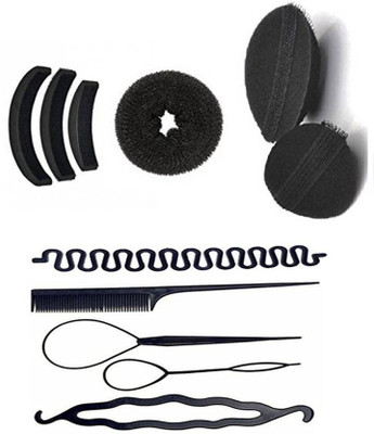 

sr enterprises hair combo kit hair accessories use for womena nd girls [pack of 11 pcs](Set of 11)