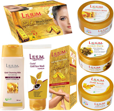 

Lilium Herbal Pure Skin Care Gold Combo Kits Set of 7-GC663(Set of 7)