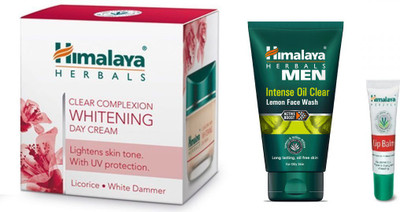 

Himalaya intense lemon face wash, lip balm, clear complexion day cream(Set of 3)