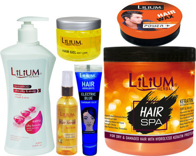 

Lilium Herbal Silky, Smooth, & Straight Hair Combo Set of 6-GC669(Set of 6)