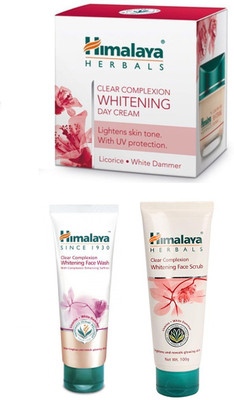Himalaya clear complexion day cream, clear complexion face scrub. clear complexion face wash(Set of 3)